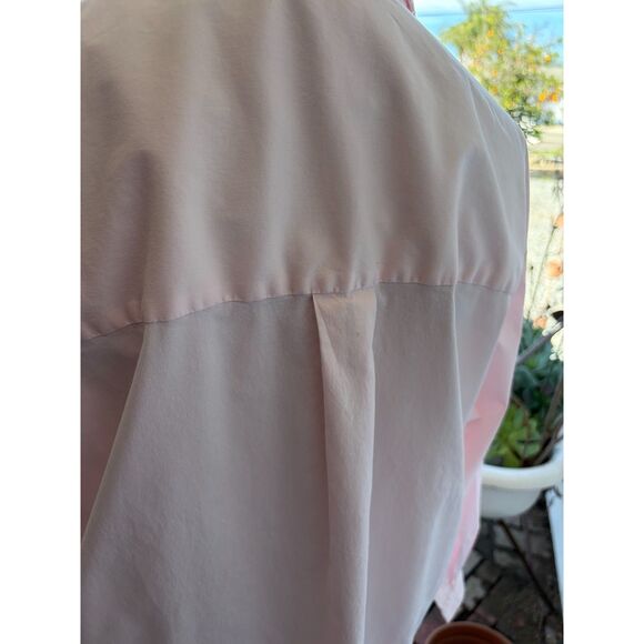 Mother Oxford Pink Cotton Maternity Button Down Shirt Size L/XL - Picture 8 of 16